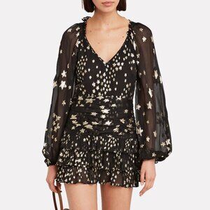 LoveShackFancy Rina Fil Coupé Mini Dress